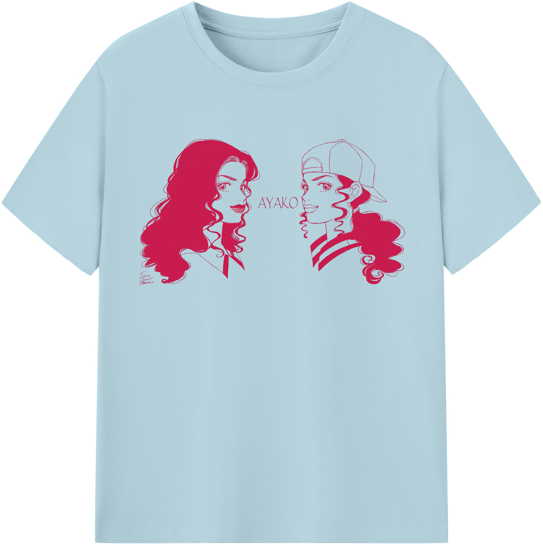 SLAM DUNK／スラムダンク 綿100％半袖Tシャツ（フロントプリント）